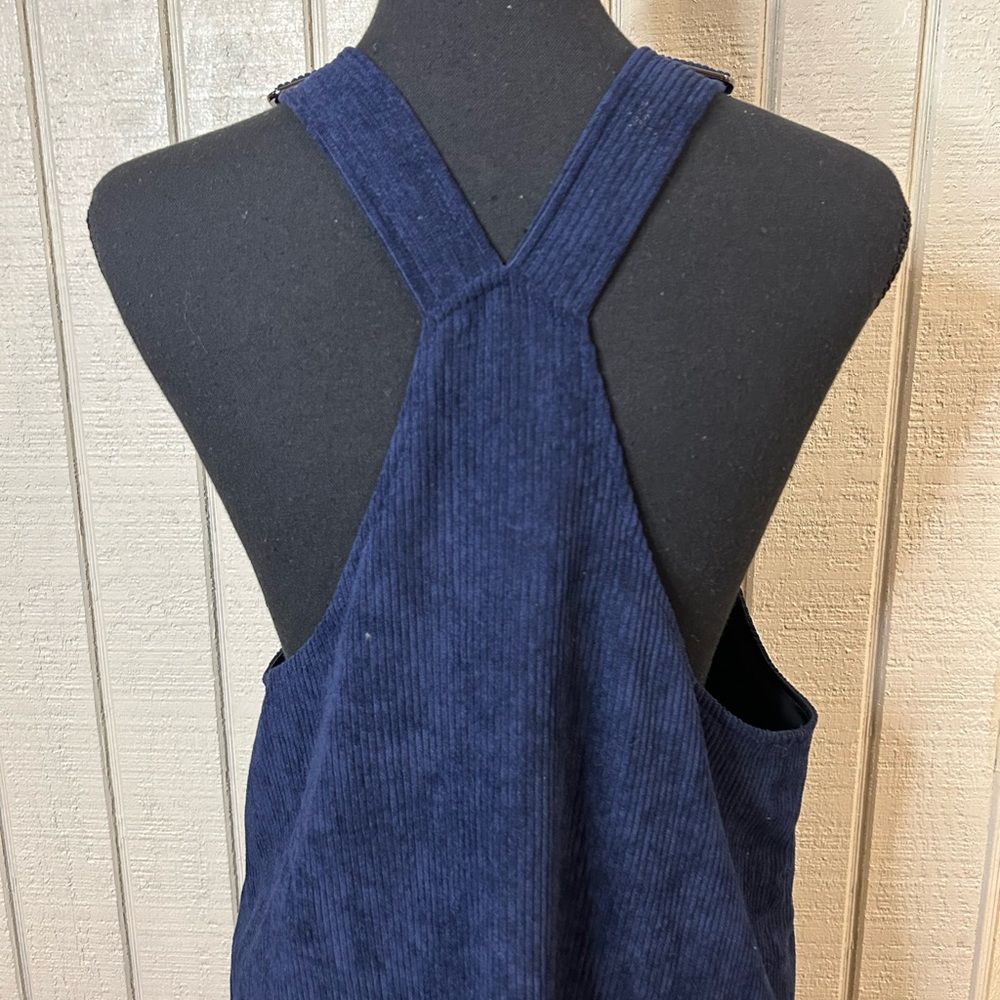 ModCloth Sociable Scholar Corduroy Pinafore Jumper Overall Dress, size small. - Picture 4 of 7